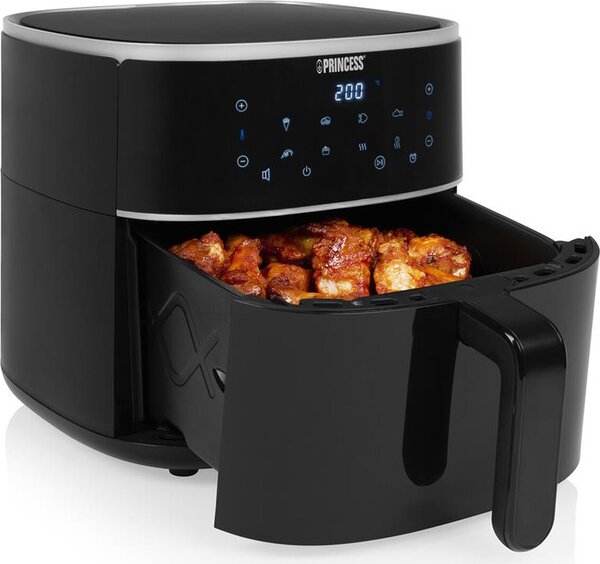 PRINCESS Friggitrice ad Aria Capacit 6 Litri Potenza 1500 Watt Temperatura Max 200 C con 6 Programmi di Cottura - 182244