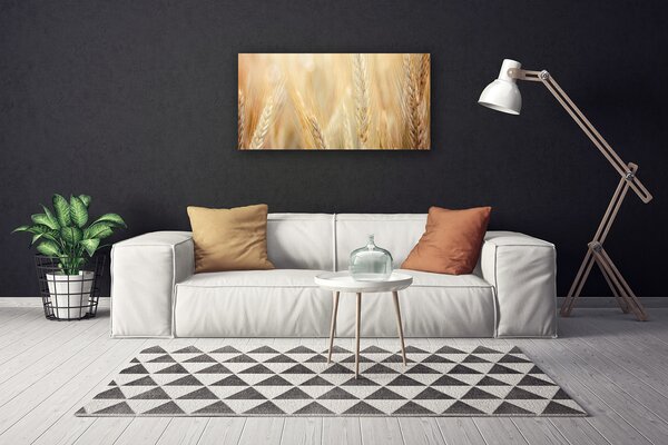 Quadro su tela Grano vegetale naturale 100x50 cm
