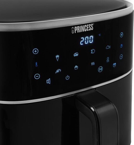 PRINCESS Friggitrice ad Aria Capacit 6 Litri Potenza 1500 Watt Temperatura Max 200 C con 6 Programmi di Cottura - 182244