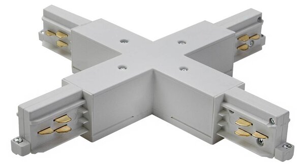 BRUMBERG Giunto a croce argento per sistema di binari ONETRACK Kreuzverbinder, Alluminio / Grigio / Zincato