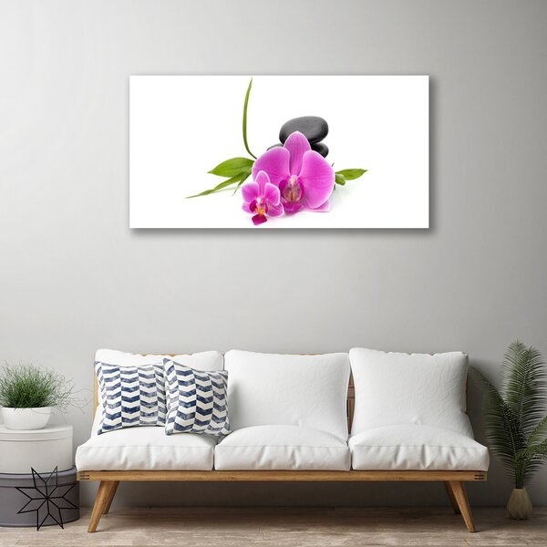 Quadro su tela Pianta di pietre di fiori 100x50 cm
