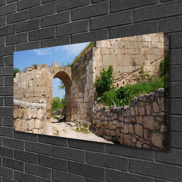 Quadro su tela Edificio di architettura in rovina 100x50 cm