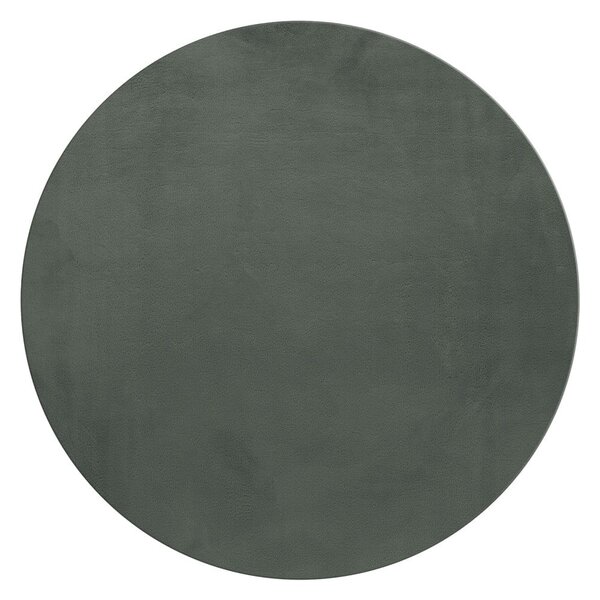 Tappeto rotondo lavabile verde ø 120 cm Pouffy - Ayyildiz Carpets