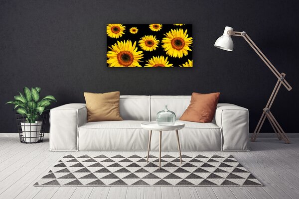 Quadro su tela Girasoli, piante, natura 100x50 cm