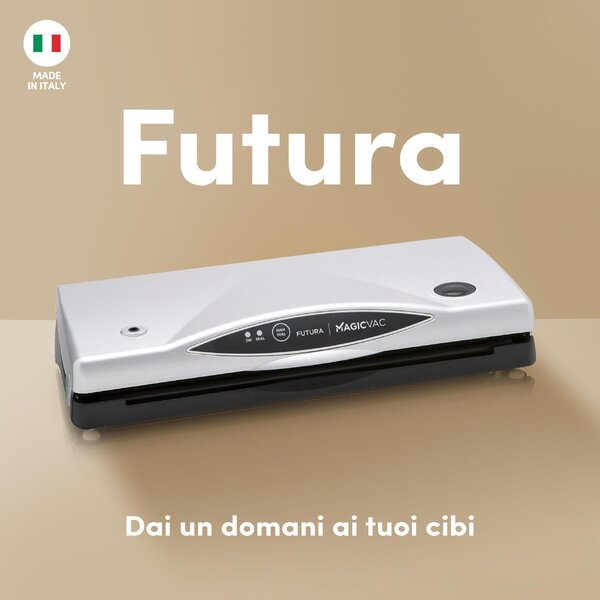 Magic Vac Macchina per sottovuoto Automatica Potenza 140 watt Barra 30 cm colore Bianco - VB13PK1
