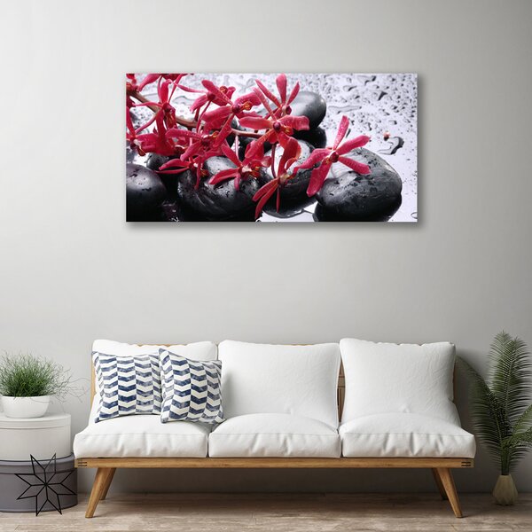 Foto quadro su tela Pietre di fiori Art 100x50 cm