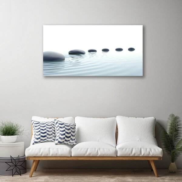 Quadro su tela Pietre, acqua, arte 100x50 cm
