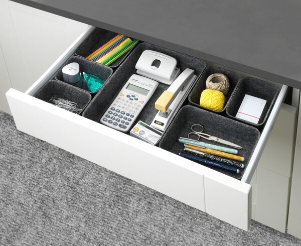 Set di 7 organizer grigi - Wenko
