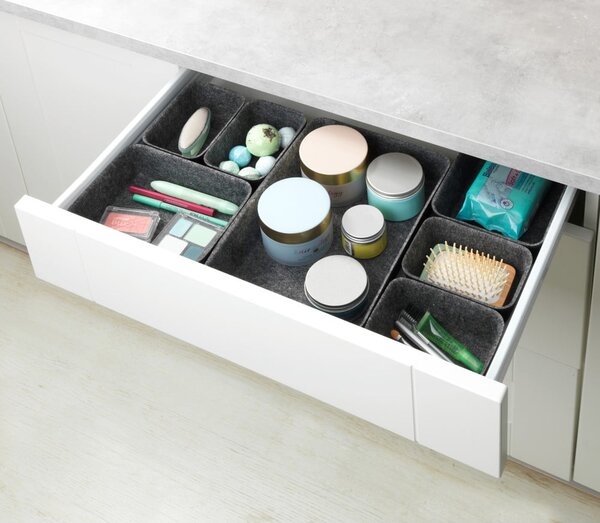 Set di 7 organizer grigi - Wenko