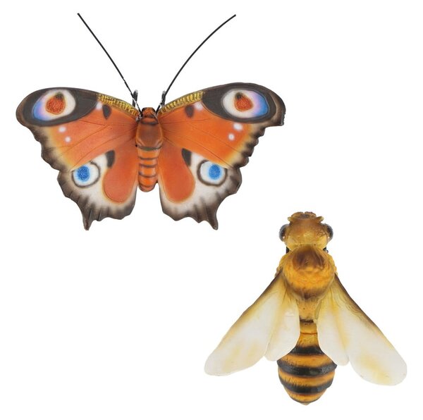 Statua da giardino in poliresina Butterfly & Bee - Esschert Design