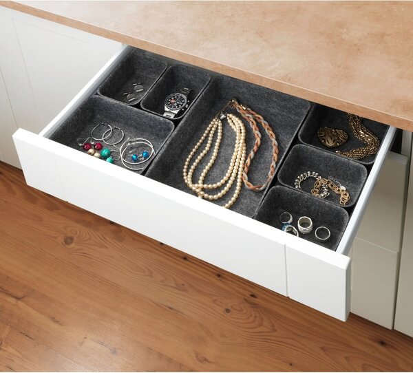 Set di 7 organizer grigi - Wenko