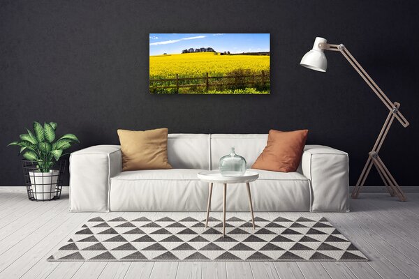 Quadro su tela Paesaggio di piante da campo 100x50 cm