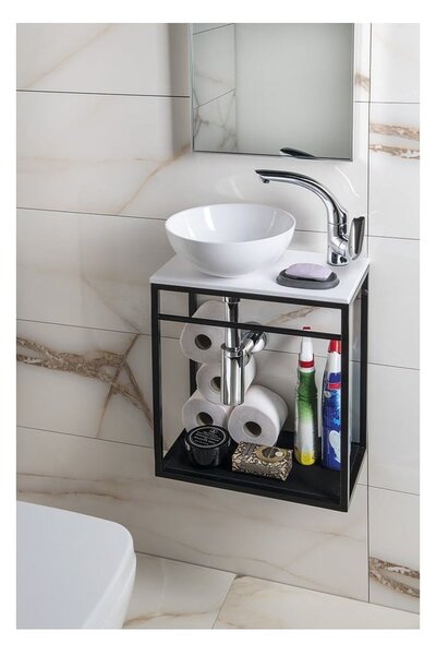 Lavabo rotondo bianco in ceramica ø 28 cm Aster – Sapho