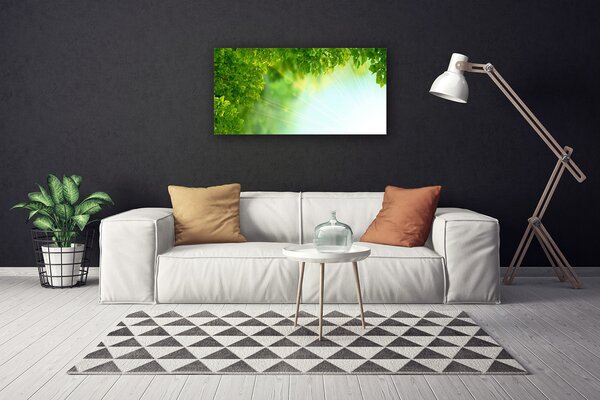 Quadro su tela Foglie di piante naturali 100x50 cm