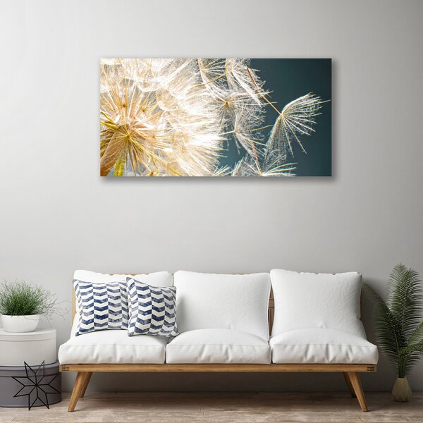 Stampa quadro su tela Pianta di tarassaco 100x50 cm