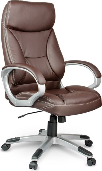 Sofotel EG-223 Sedia da ufficio, ecopelle, marrone