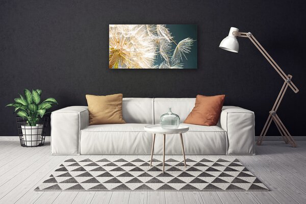 Stampa quadro su tela Pianta di tarassaco 100x50 cm