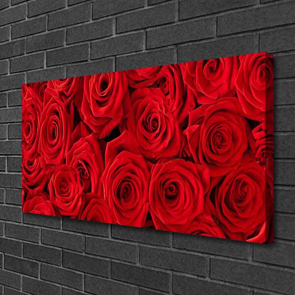 Quadro su tela Rose, fiori, piante 100x50 cm