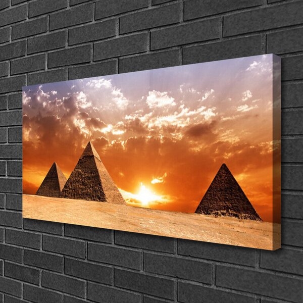 Quadro su tela Piramidi di architettura 100x50 cm