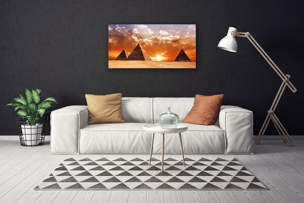 Quadro su tela Piramidi di architettura 100x50 cm