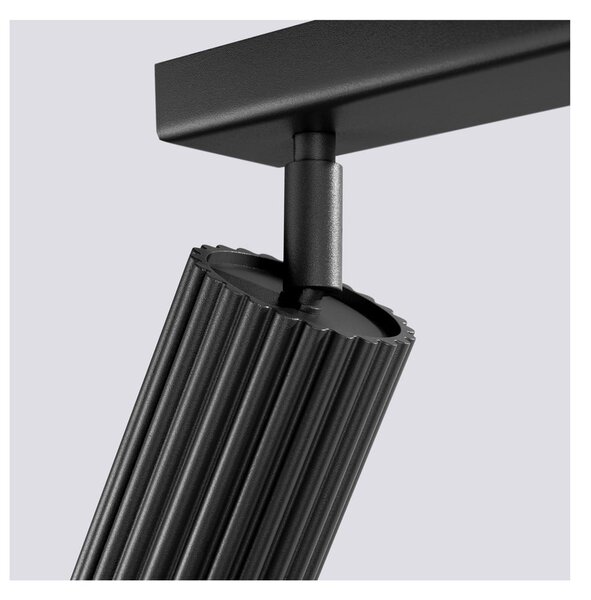 Faretto nero 6,5x45 cm Gleam – Sollux