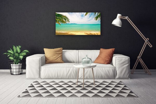 Quadro su tela Paesaggio della spiaggia del mare 100x50 cm