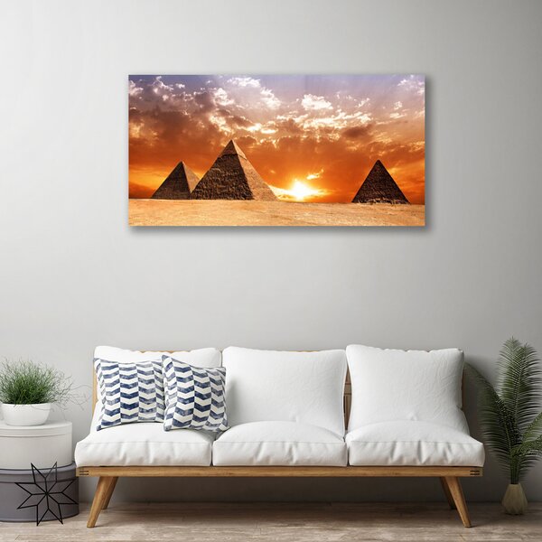 Quadro su tela Piramidi di architettura 100x50 cm