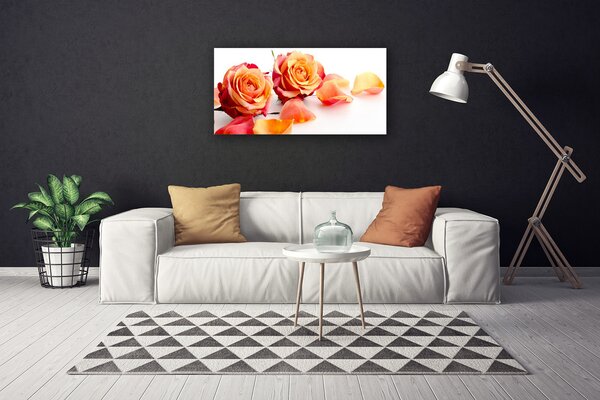 Quadro su tela Rose, fiori, piante 100x50 cm