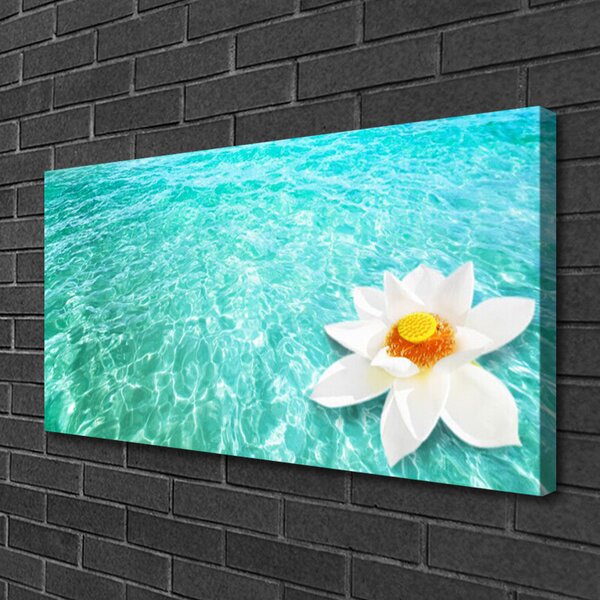 Quadro su tela Arte del fiore d'acqua 100x50 cm