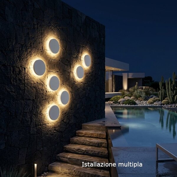 Applique led lampadari bartalini soile m cct ip65 policarbonato - Lampadari Bartalini Gesso