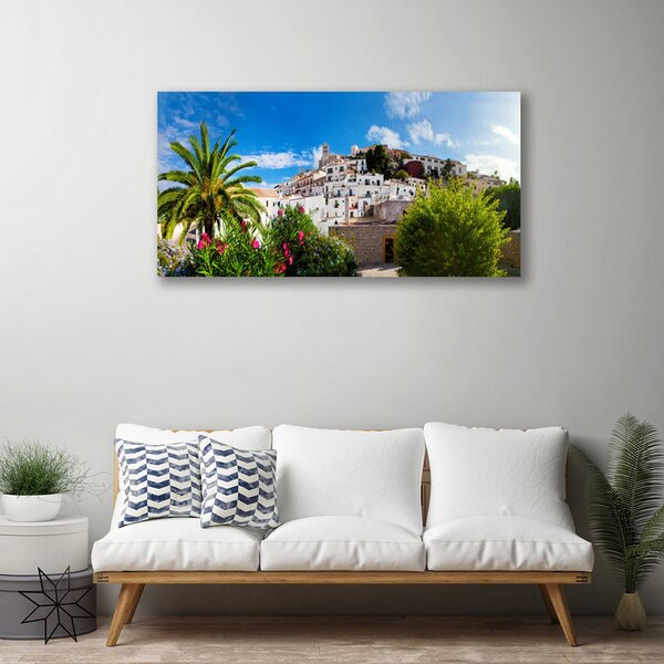 Quadro su tela Paesaggio della città di Palma 100x50 cm