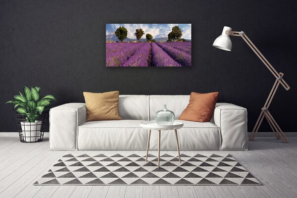 Quadro su tela Prato degli alberi della natura 100x50 cm