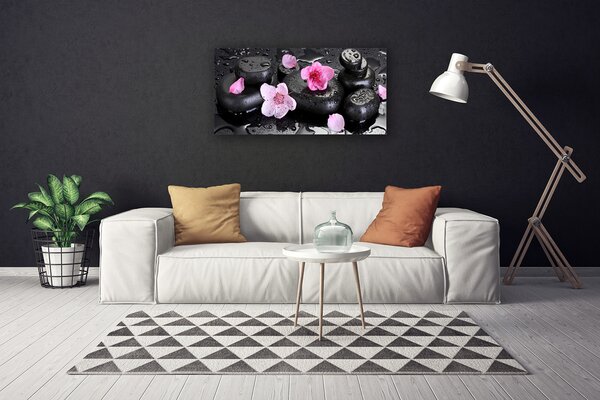 Quadro su tela Pietre di fiori Art 100x50 cm