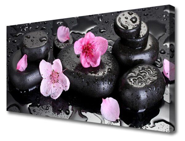 Quadro su tela Pietre di fiori Art 100x50 cm