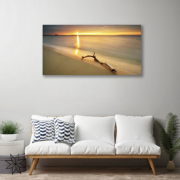 Quadro su tela Paesaggio della spiaggia dell'oceano 100x50 cm