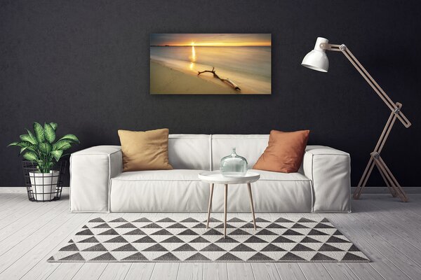 Quadro su tela Paesaggio della spiaggia dell'oceano 100x50 cm