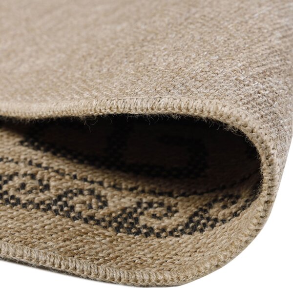 Tappeto rotondo per esterni nero e beige ø 120 cm Comilla - Ayyildiz Carpets