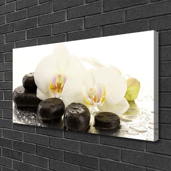 Quadro su tela Pietre di fiori Art 100x50 cm