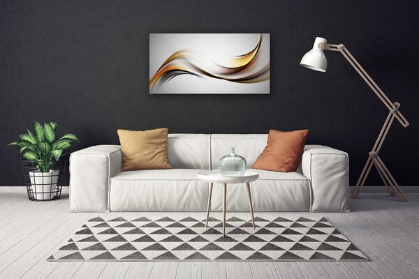Quadro stampa su tela Grafica di astrazione 100x50 cm