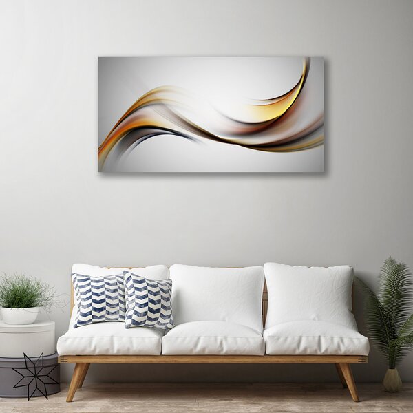 Quadro stampa su tela Grafica di astrazione 100x50 cm