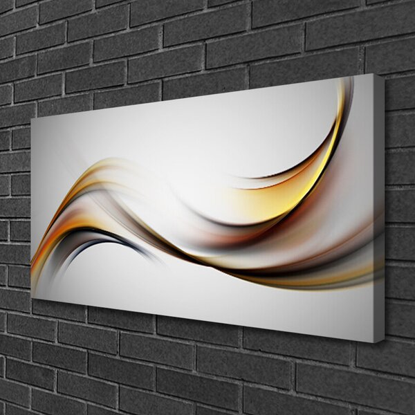Quadro stampa su tela Grafica di astrazione 100x50 cm