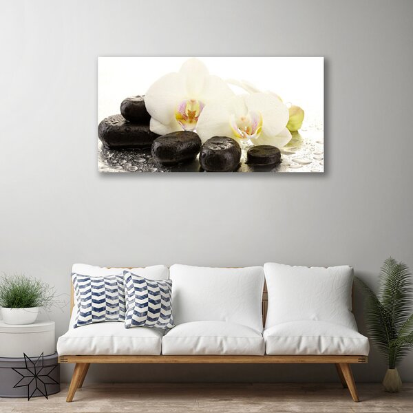 Quadro su tela Pietre di fiori Art 100x50 cm