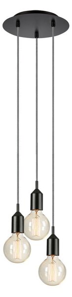 Lampada a sospensione nera 25x25 cm Bronx - Markslöjd