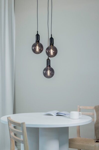 Lampada a sospensione nera 25x25 cm Bronx - Markslöjd