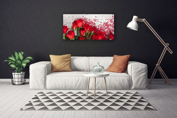 Quadro su tela Rose, fiori, piante 100x50 cm
