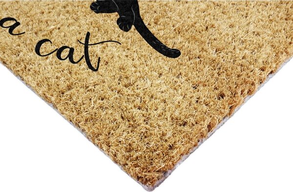 Zerbino in fibre di cocco 40x60 cm Life Is Better With a Cat – Artsy Doormats
