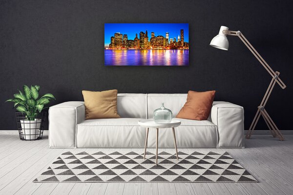 Quadro su tela Case dei grattacieli della città 100x50 cm