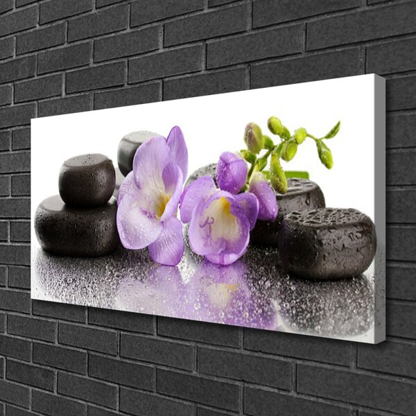 Quadro su tela Fiore per la pace 100x50 cm