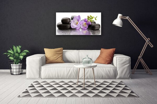 Quadro su tela Fiore per la pace 100x50 cm