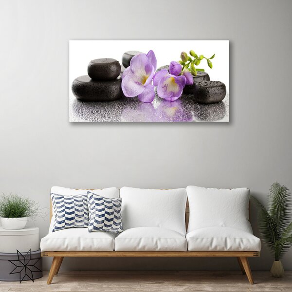 Quadro su tela Fiore per la pace 100x50 cm